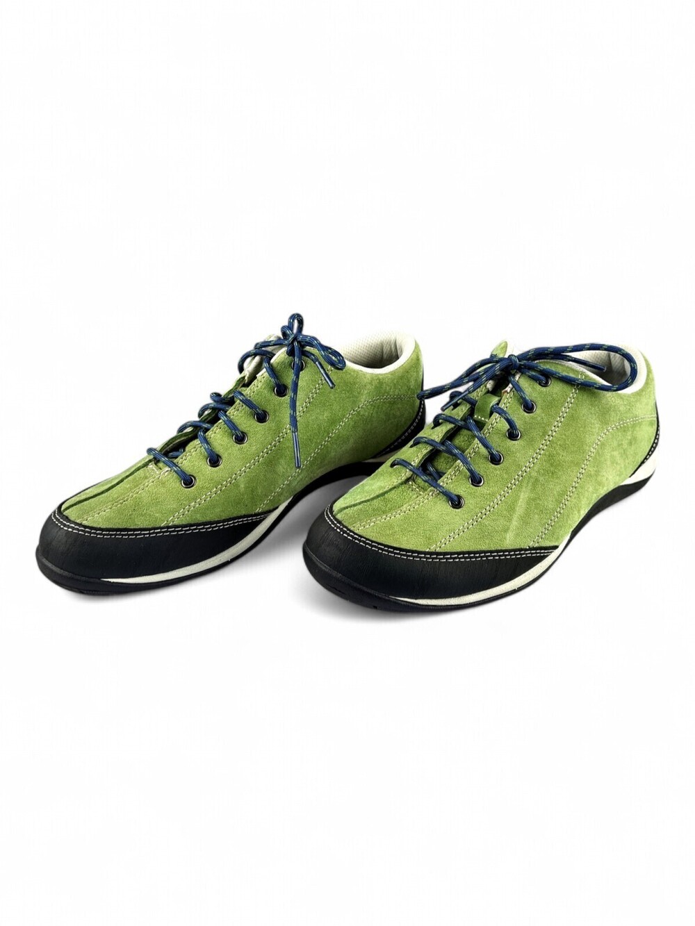 L.L.Bean Women's Green Suede Lace-Up Sneakers Sz 8.5
